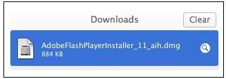 Download Flash Player voor iPhone - start de installatie.