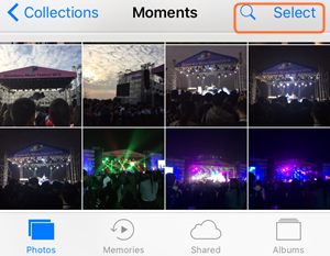 E-mail iPhone video’s - selecteer meerdere foto’s