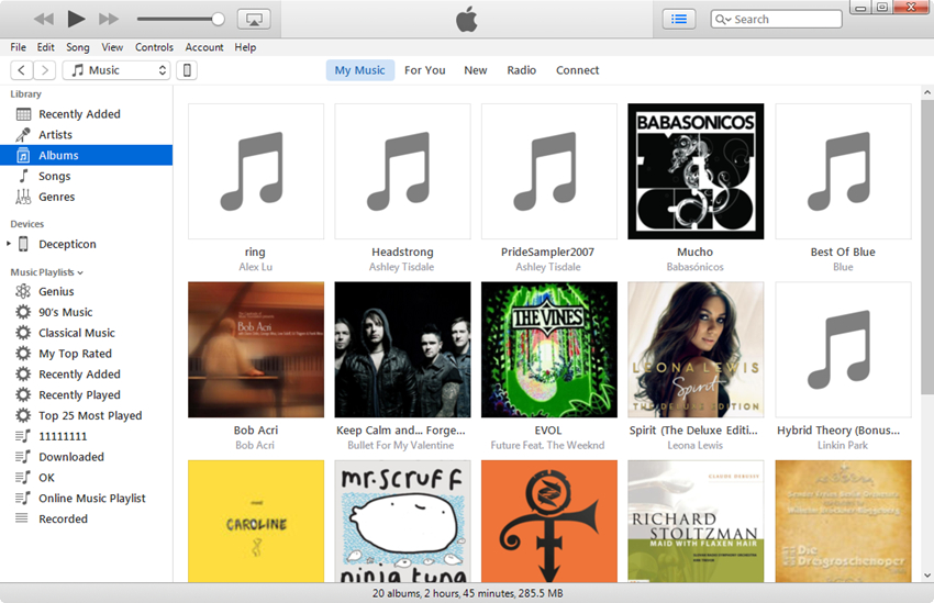 Verwijder muziek van je iPhone - Start iTunes en sluit je iPhone aan