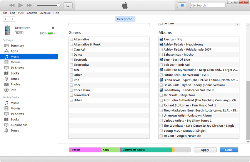 Beste iPhone File Browser - Sync muziek naar iPhone.