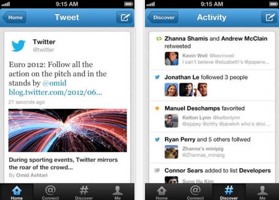 twitter on iphone