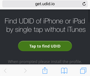 How to find UDID easily without iTunes- Enter the Website
