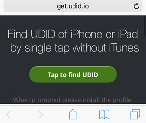 Como encontrar UDID facilmente sem iTunes- Entre no site