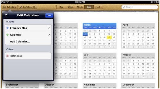 budget calendar that syncs between windows and iphone