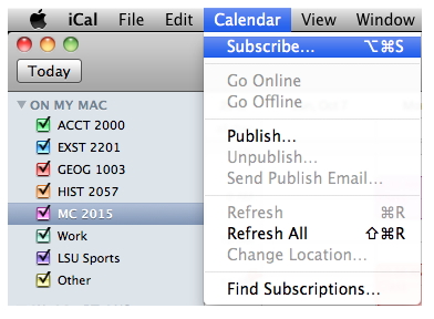 sincronice iCal con iPhone - paso 1 para Sincronizar iCal a otros usuarios de iCal