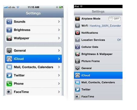 Sync iPhone Calendar - Go to iCloud on iPhone and iPad