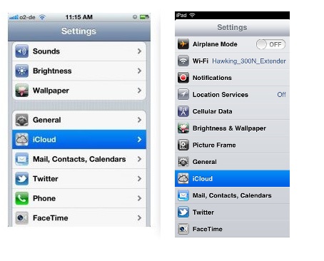 Sincroniza el Calendario de iPhone - Ve a iCloud en el iPhone y en el iPad