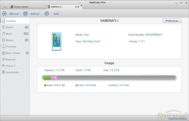 top iPod to iTunes Transfer tools-PodTrans