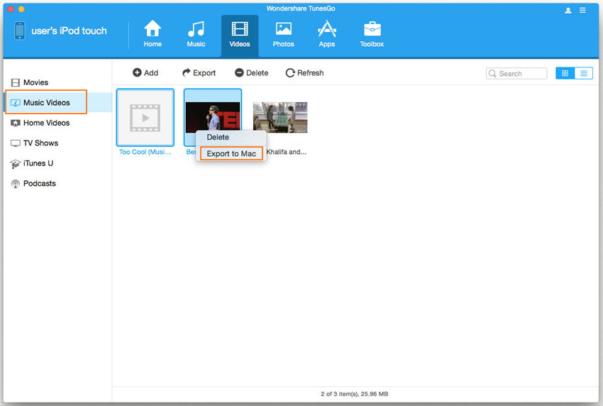How to transfer files from ipod to Mac-Transfer Music Videos from iPod to Mac