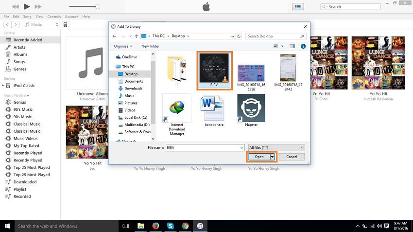 Organize  music on iPod-Select music files to ipod