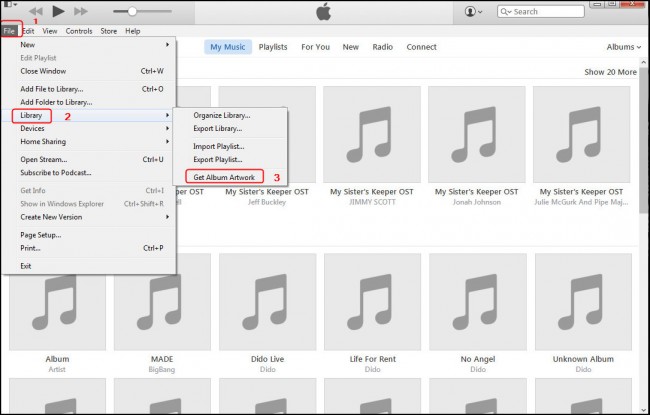where is itunes playlist location-album covers