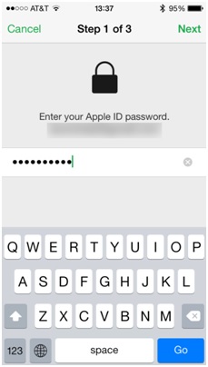 Formatiere den iPod ohne iTunes-add id und Password um die Identität zu verifizieren