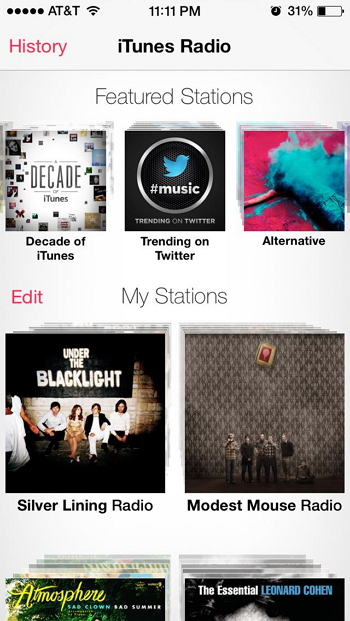 Top 5 iTunes widgets from yahoo-iTunes Radio Lover