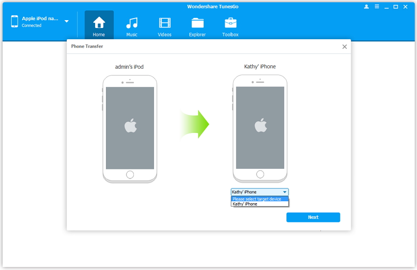 Transferir músicas do iPod para o iPhone com o TunesGo 