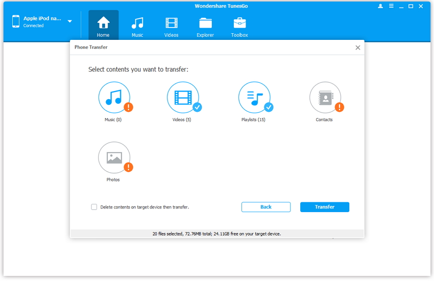 tunesgo ipod transfer