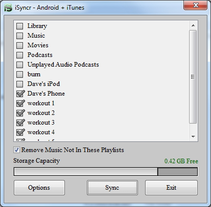 syncmate itunes playlists to android