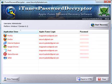 iTunes Backup-Passwort - Wiederherstellung starten