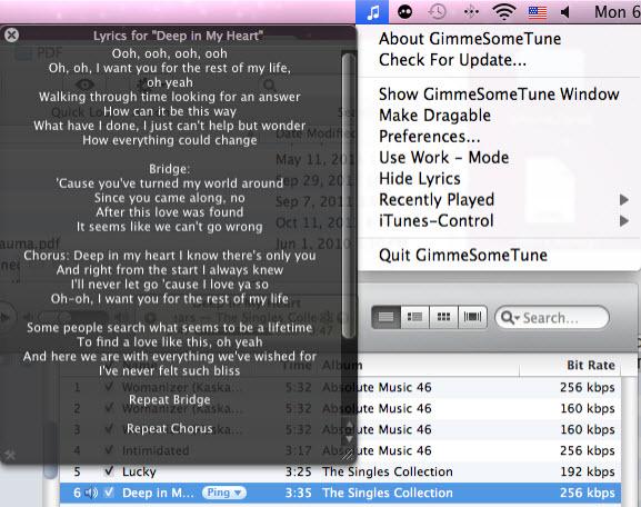 minilyrics plugin for itunes