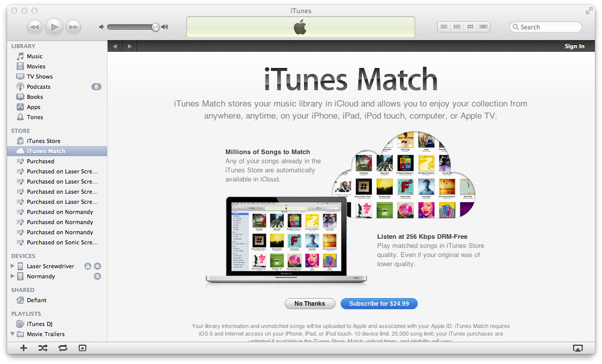 itunes music vs apple music-iTunes Match