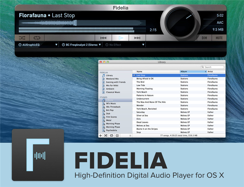 Fidelia High-fidelity Audio Player And Ripper For Mac