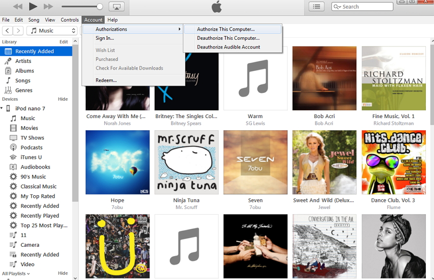 transfer files from ipod to itunes-run itunes