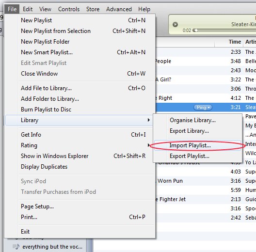 itunes playlist export xml