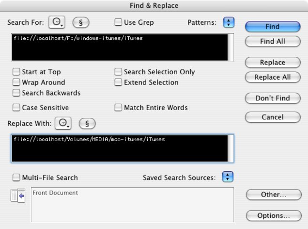 Trasferire musica da iTunes da PC a Mac-Suggerimenti per convertire file XML in formato MAC
