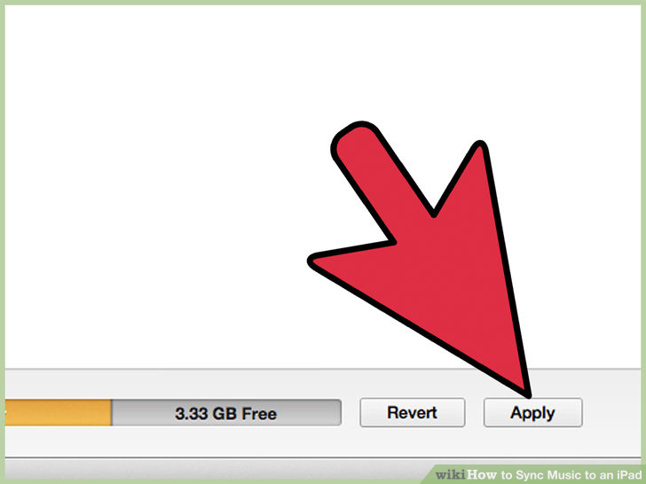 How to transfer songs from itunes to ipad-Apply button