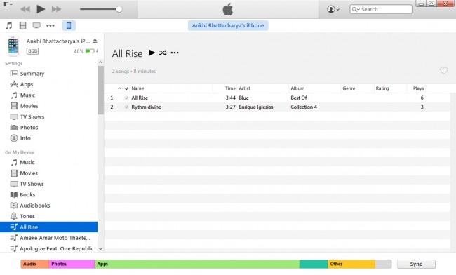 Transfer Music from iPod to Mac with iTunes-step 3