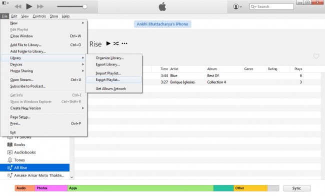 Transfer Music from iPod to Mac with iTunes-step 4