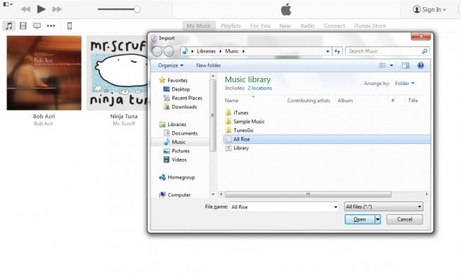 Transfer Music from iPod to Mac with iTunes-step 5