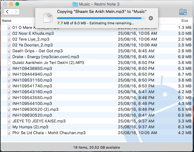 Solução gratuita para transferir música do computador para o telefone Android no Mac