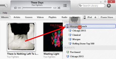Transferir música do iPhone para o iPod - usando o iTunes