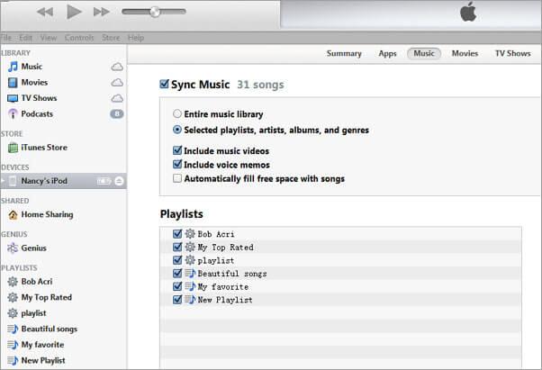 Transfer Music from Mac to iOS - using iTunes