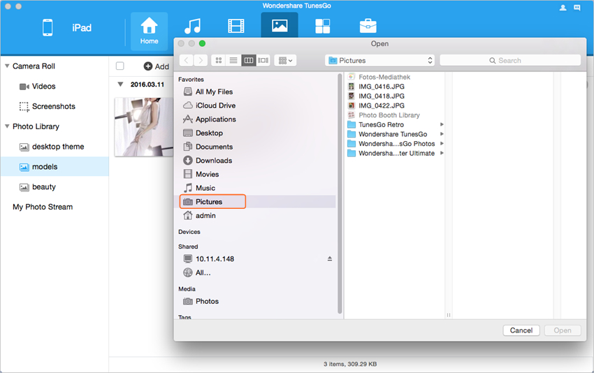 Copiar Archivos desde Mac al iPad