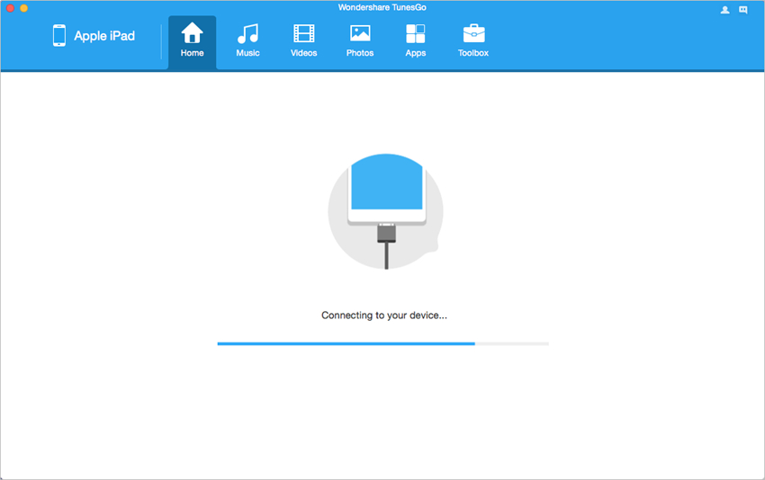 Transferir Archivos desde Mac al iPad - Ejecutar TunesGo