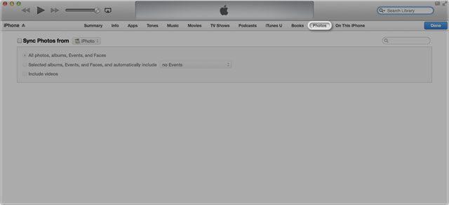 Transferir fotos al iPad desde Mac