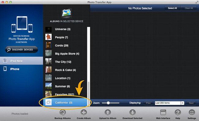 transferir fotos desde Mac al iPad