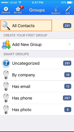 Cómo eliminar contactos del iPhone con una aplicación de iPhone