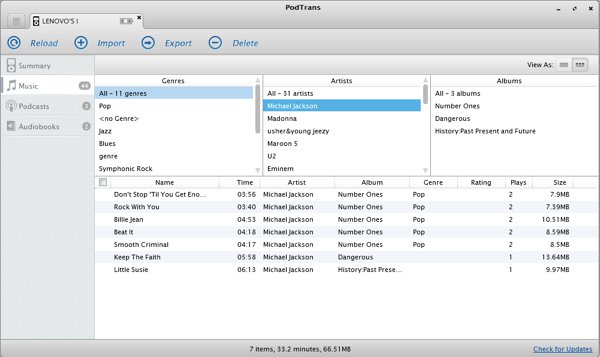 Alternativa a iTunes para Mac-PodTrans