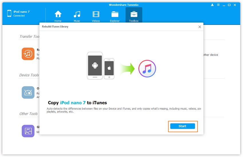 transferir canciones desde el ipod nano a itunes