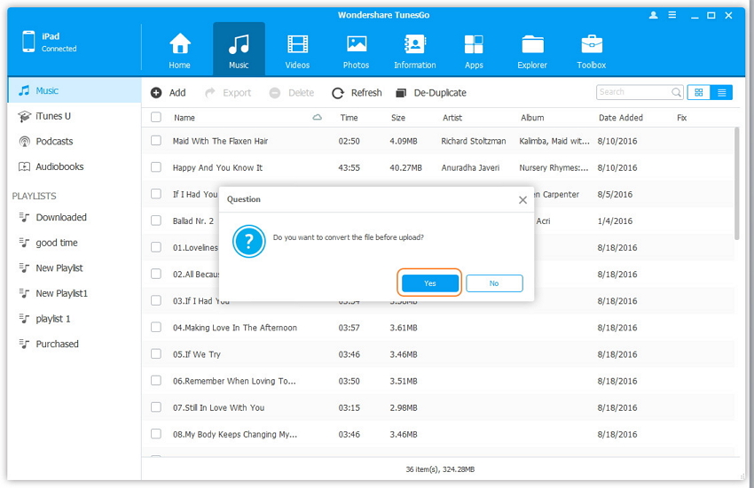 Transferencia de música del disco duro externo al iPhone - convierte en formato incompatible