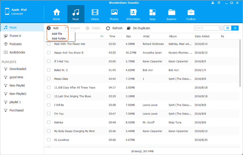 Copy Files to iPad mini 2 - Transfer Files