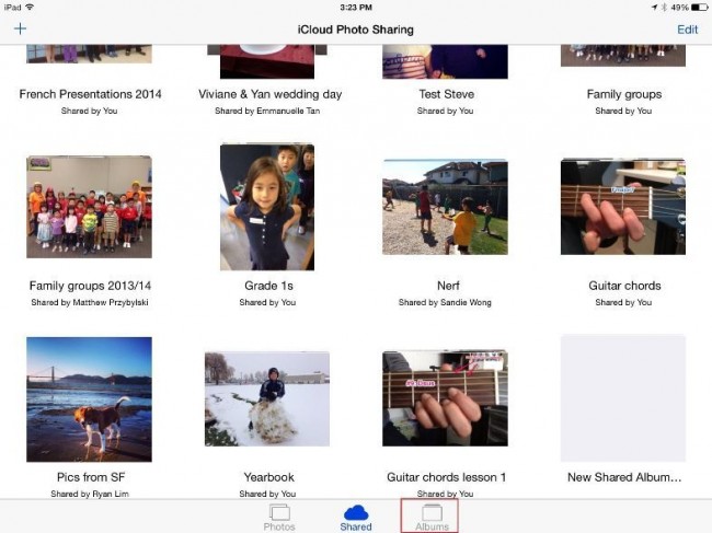 Transférer des photos d'un iPhone vers un iPad en utilisant la Bibliothèque Photo iCloud 