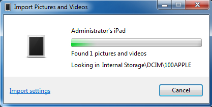 Transférer de photos de l'iPad vers la carte SD directement via PC