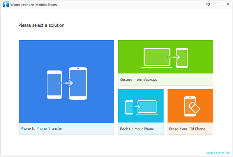 Transfert de contacts d'iPhone vers iPad - Démarrez MobileTrans