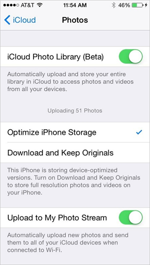 Transférer des photos d'un iPhone vers un iPad en utilisant la Bibliothèque Photo iCloud