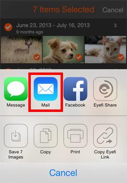 Transférer des fichiers d'iPhone vers iPad par courrier électronique