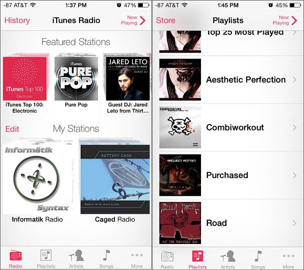 iTunes radio vs pandora-iTunes Radio