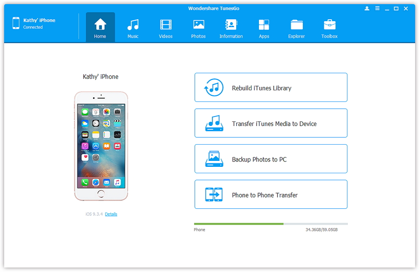 itunes file sharing-connecter votre appareil